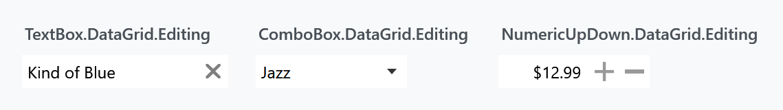The three editing styles
