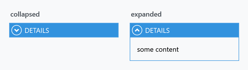 An expander closed and open