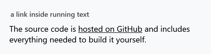 A link inside running text