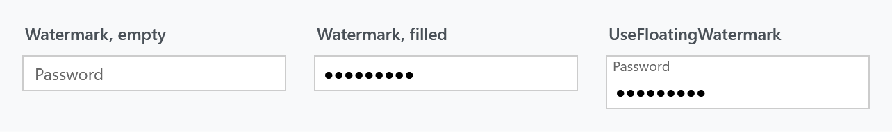 Watermark and floating watermark